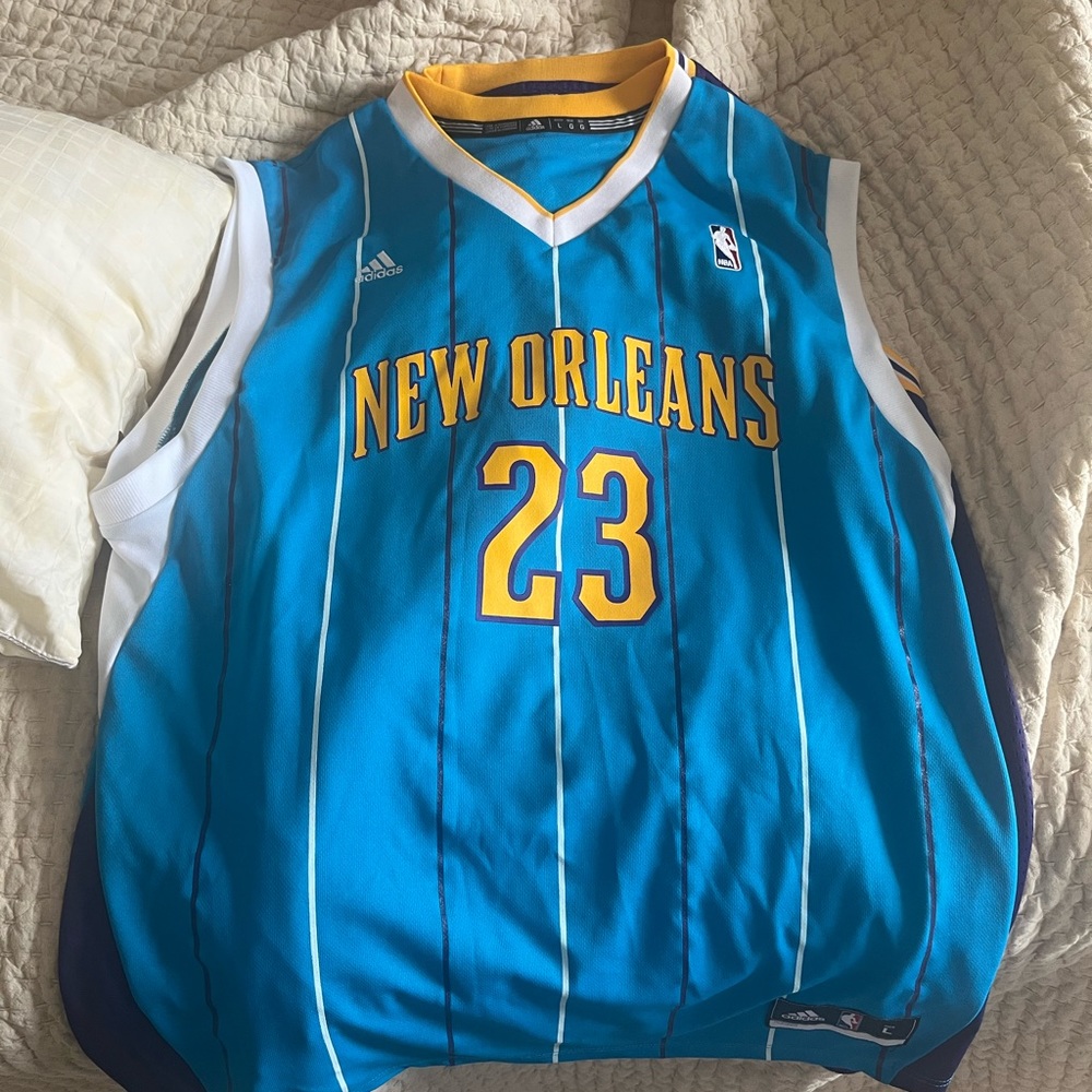 Anthony Davis retro Pelicans Adidas jersey